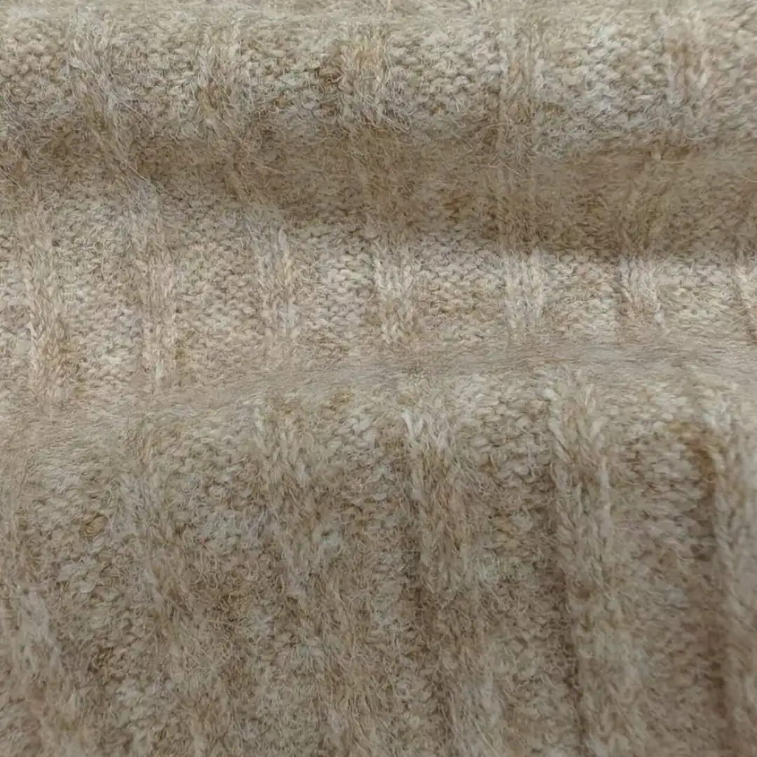 China Yarn for Open Cardigan (Sweater),Full-Zipper Cardigan (Sweater),Half-Zipper Cardigan (Sweater) Mossy Yarn Fancy Yarn Recycled Polyester Polyester Wool Spandex Brown color buy from China wholesaler bulk order at wholesale price free worldwide shipping Alibaba