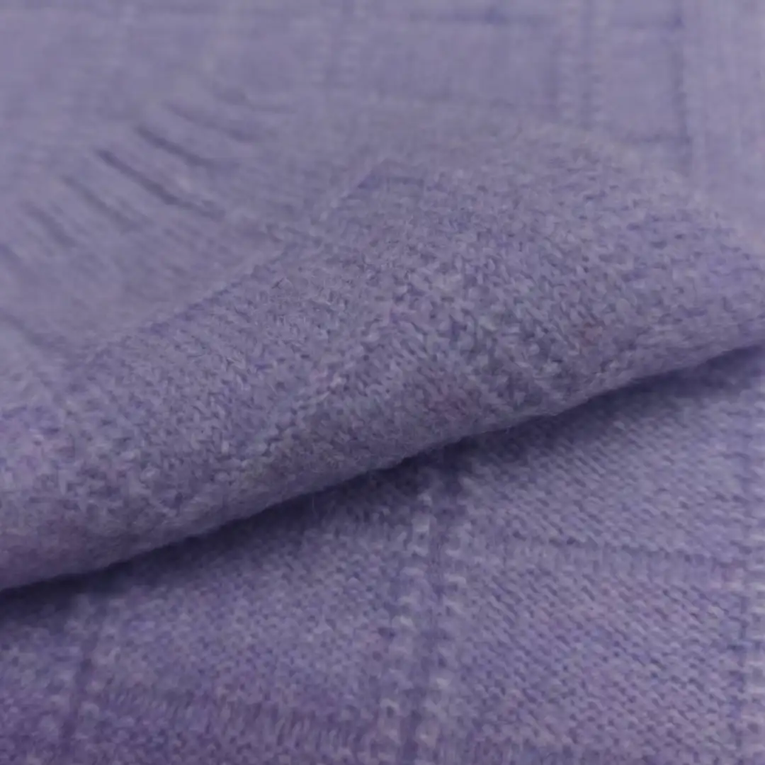 China Yarn for Open Cardigan (Sweater),Full-Zipper Cardigan (Sweater),Half-Zipper Cardigan (Sweater),Shirt Long Sleeve Zipper (Sweater) Mossy Yarn Fancy Yarn Recycled Polyester Acrylic Wool Spandex purple color buy from China wholesaler bulk order at wholesale price free worldwide shipping Alibaba