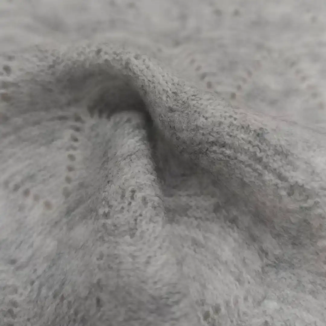 China Yarn for Open Cardigan (Sweater),Full-Zipper Cardigan (Sweater),Half-Zipper Cardigan (Sweater) Mossy Yarn Fancy Yarn Recycled Polyester Acrylic Wool Spandex Gray color buy from China wholesaler bulk order at wholesale price free worldwide shipping Alibaba