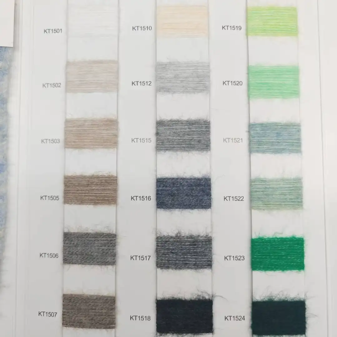 China Yarn for Open Cardigan (Sweater),Full-Zipper Cardigan (Sweater),Half-Zipper Cardigan (Sweater) Mossy Yarn Fancy Yarn Recycled Polyester Acrylic Wool Spandex Gray color buy from China wholesaler bulk order at wholesale price free worldwide shipping Alibaba