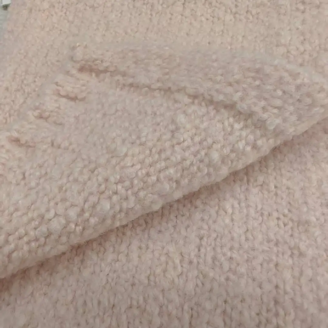 China Yarn for Open Cardigan (Sweater),Full-Zipper Cardigan (Sweater) Boucle Yarn Fancy Yarn Wool Acrylic Nylon pink color buy from China wholesaler bulk order at wholesale price free worldwide shipping Alibaba