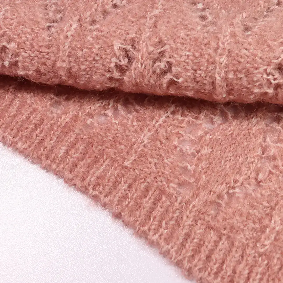 China Yarn for Open Cardigan (Sweater),Full-Zipper Cardigan (Sweater),Half-Zipper Cardigan (Sweater),Knitted Jacket (Sweater),Round Neck Pullover (Sweater) Mossy Yarn Fancy Yarn Acrylic Polyester Spandex Rose Pink color buy from China wholesaler bulk order at wholesale price free worldwide shipping Alibaba