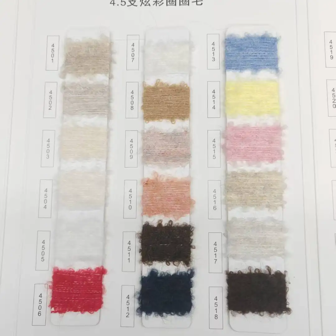 China Yarn for Open Cardigan (Sweater),Full-Zipper Cardigan (Sweater),Half-Zipper Cardigan (Sweater),Shirt Long Sleeve Button (Sweater) Boucle Yarn Fancy Yarn Polyester Acrylic Wool Spandex white，red color buy from China wholesaler bulk order at wholesale price free worldwide shipping Alibaba