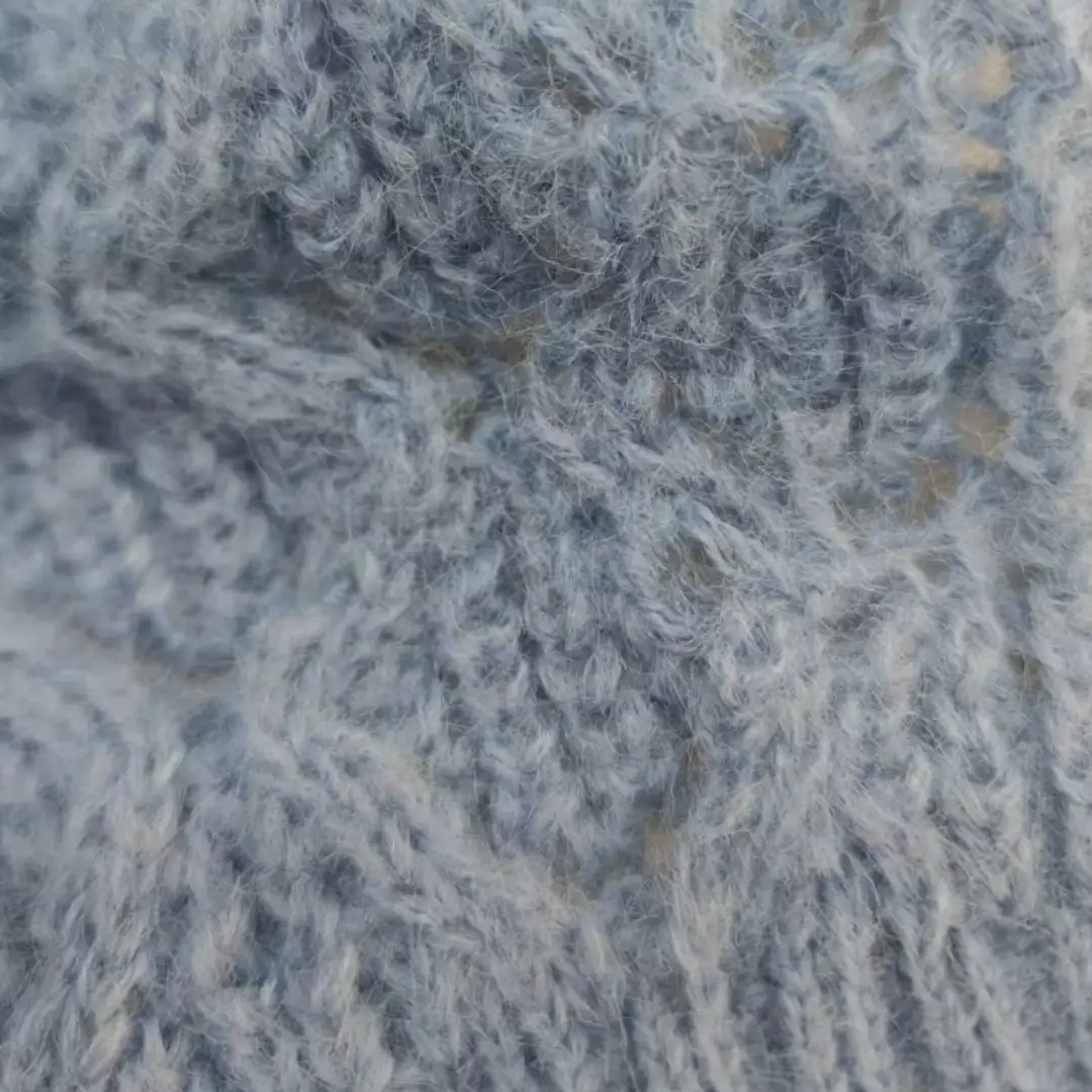 China Yarn for Open Cardigan (Sweater),Full-Zipper Cardigan (Sweater),Half-Zipper Cardigan (Sweater) Mossy Yarn Fancy Yarn Polyester Recycled Polyester blue color buy from China wholesaler bulk order at wholesale price free worldwide shipping Alibaba