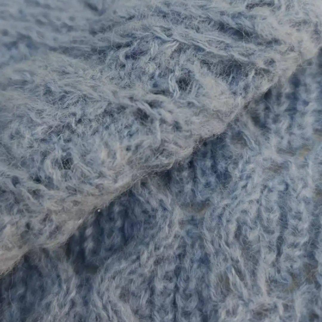 China Yarn for Open Cardigan (Sweater),Full-Zipper Cardigan (Sweater),Half-Zipper Cardigan (Sweater) Mossy Yarn Fancy Yarn Polyester Recycled Polyester blue color buy from China wholesaler bulk order at wholesale price free worldwide shipping Alibaba