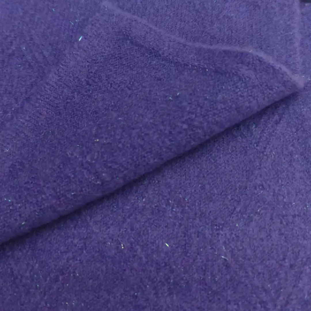 China Yarn for Open Cardigan (Sweater),Full-Zipper Cardigan (Sweater),Half-Zipper Cardigan (Sweater),Shirt Long Sleeve Button (Sweater) Mossy Yarn Fancy Yarn Acrylic Nylon Polyester Spandex purple color buy from China wholesaler bulk order at wholesale price free worldwide shipping Alibaba