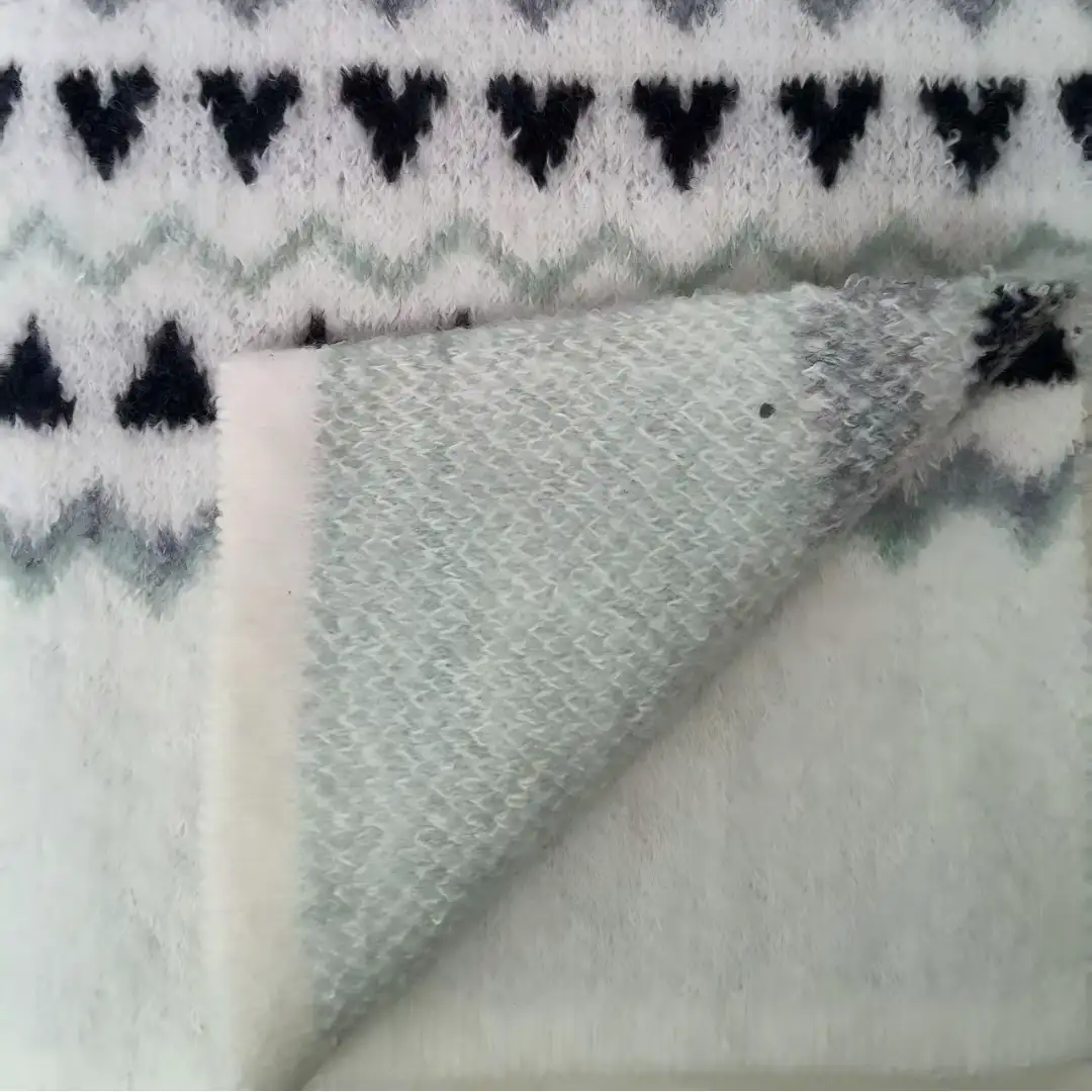 China Yarn for Knitted Jacket (Sweater),Round Neck Pullover (Sweater),Crew Neck Pullover (Sweater),Hoodie  (Sweater) Mossy Yarn Fancy Yarn Polyester Wool Acrylic Nylon Elastane Green, gray, white color buy from China wholesaler bulk order at wholesale price free worldwide shipping Alibaba