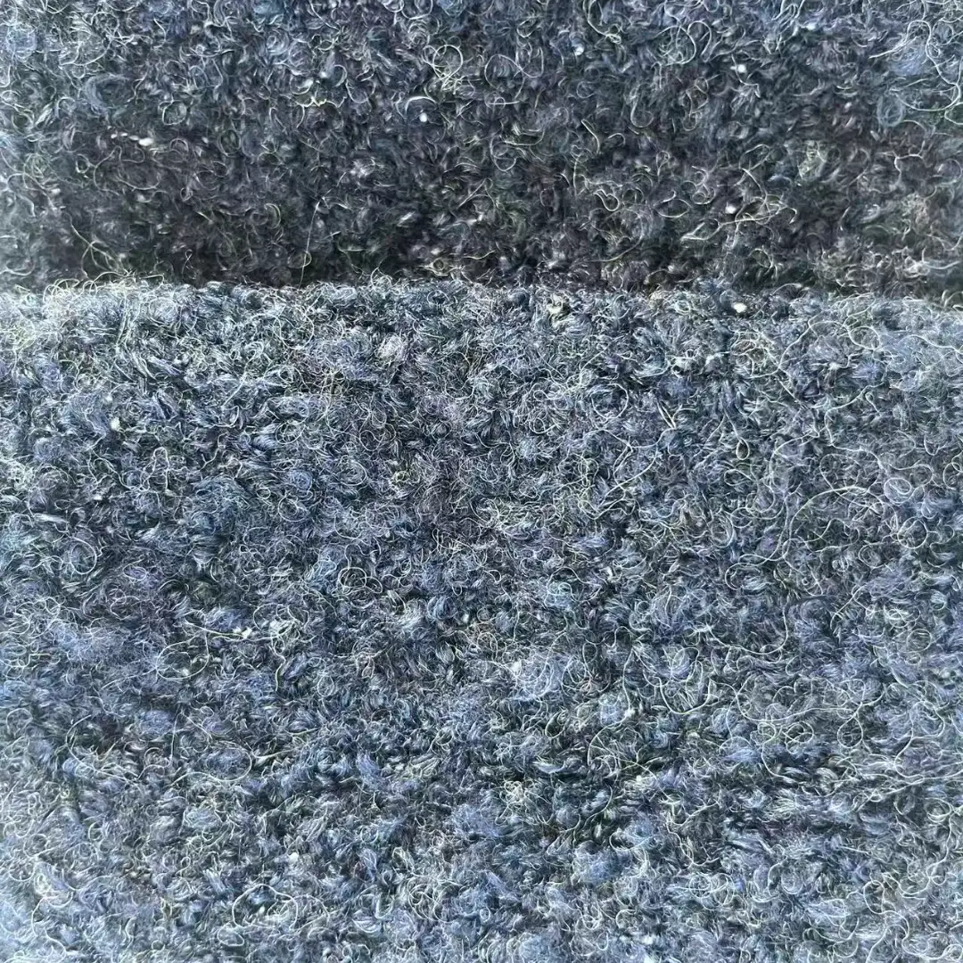 China Yarn for Knitted Jacket (Sweater),Round Neck Pullover (Sweater),Hoodie  (Sweater) Boucle Yarn Fancy Yarn Recycled Polyester Polyester Acrylic Wool Alpaca Elastane DEEP BLUE color buy from China wholesaler bulk order at wholesale price free worldwide shipping Alibaba