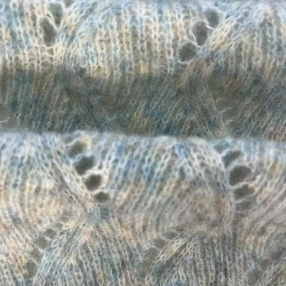 China Yarn for Knitted Jacket (Sweater),Round Neck Pullover (Sweater),Knitted Trousers (Sweater),Ruffle Tight Dress (Sweater) Mossy Yarn Fancy Yarn Mohair Wool Acrylic Nylon Elastane blue+green color buy from China wholesaler bulk order at wholesale price free worldwide shipping Alibaba