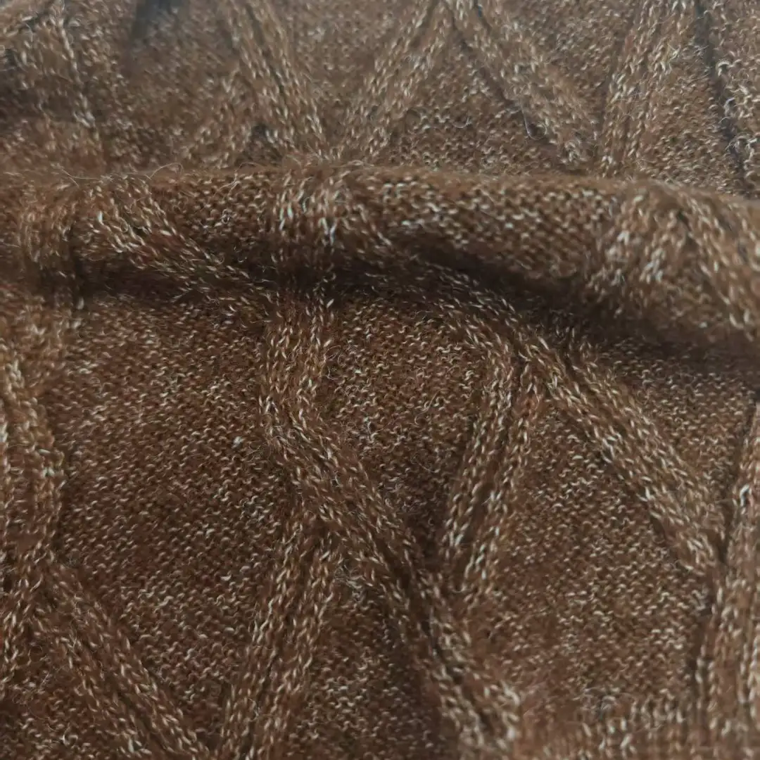 China Yarn for Open Cardigan (Sweater),Hoodie  (Sweater),Dresses (Cardigan Open) (Sweater),Skirt (Sweater) Mossy Yarn Fancy Yarn Acrylic Recycled Polyester Polyester BROWN color buy from China wholesaler bulk order at wholesale price free worldwide shipping Alibaba