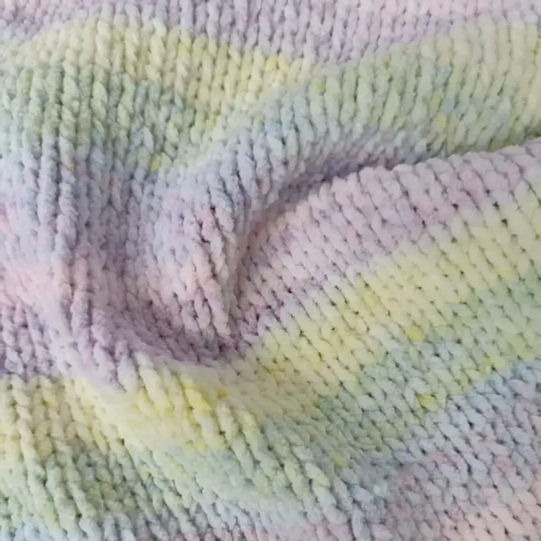 China Yarn for Ladies Vest (Sweater),Men’s Vest (Sweater),Open Cardigan (Sweater),Full-Zipper Cardigan (Sweater),Half-Zipper Cardigan (Sweater) Shiny Chenille Fancy Yarn Polyester rainbow color buy from China wholesaler bulk order at wholesale price free worldwide shipping Alibaba