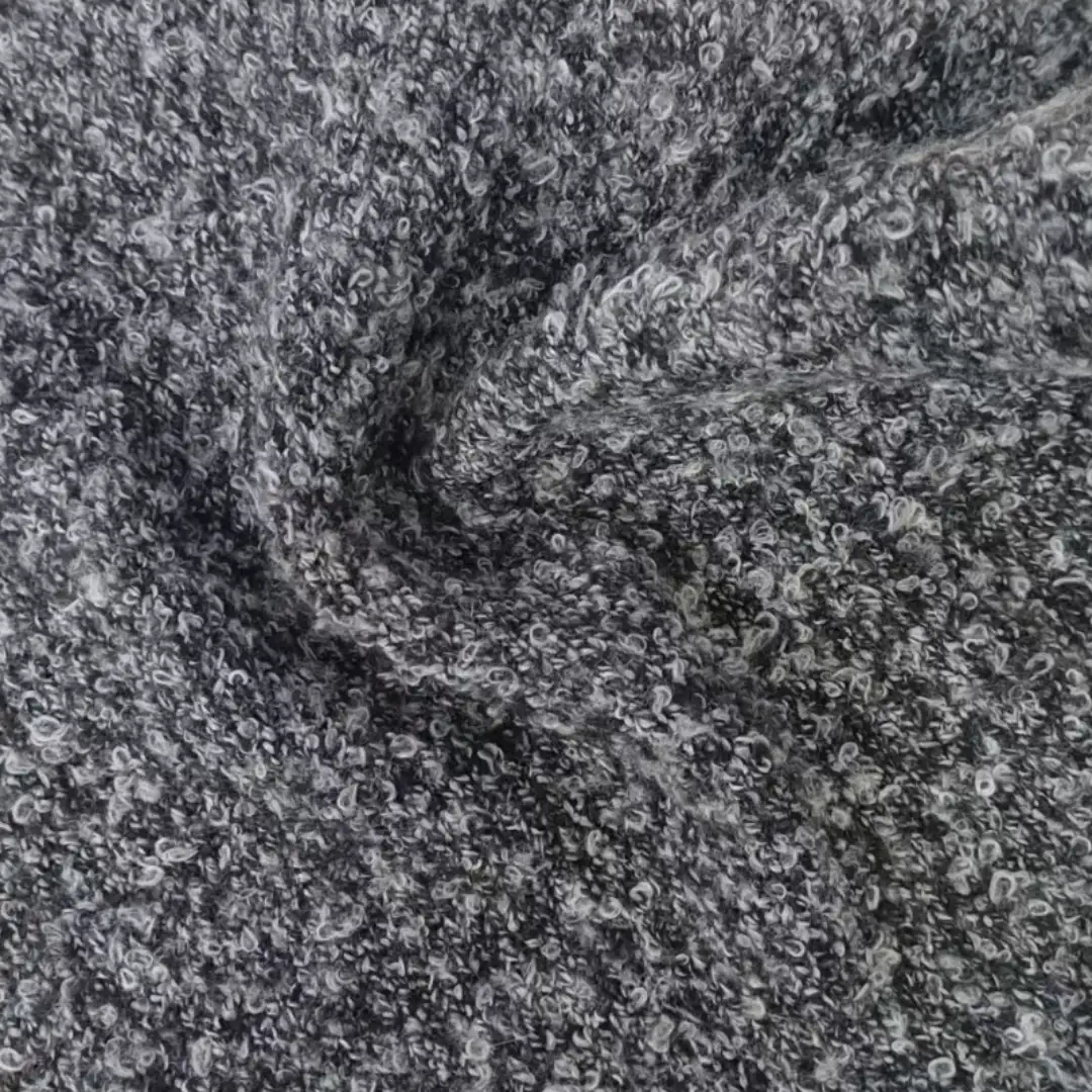 China Yarn for Ladies Vest (Sweater),Men’s Vest (Sweater),Open Cardigan (Sweater),Full-Zipper Cardigan (Sweater),Half-Zipper Cardigan (Sweater) Boucle Yarn Fancy Yarn Polyester Spandex gray color buy from China wholesaler bulk order at wholesale price free worldwide shipping Alibaba