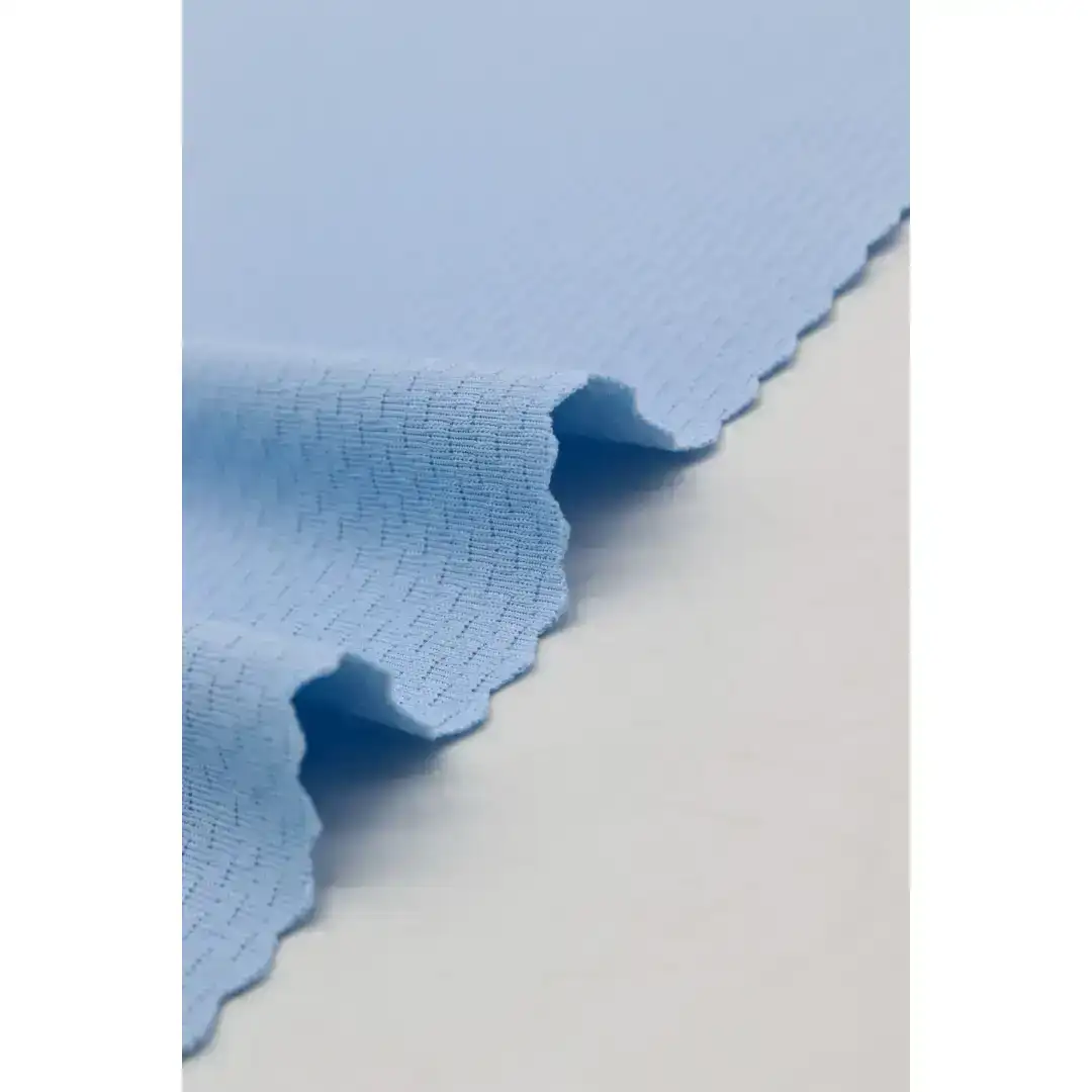 China Fabric for Tank Top,Ladies Vest  Jacquard Knit Fabric Polyester Spandex blue color buy from China wholesaler bulk order at wholesale price free worldwide shipping Alibaba