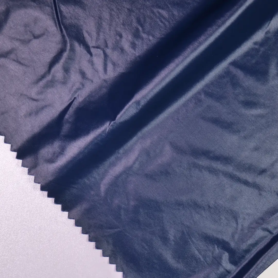 China Fabric for Down Jacket Nylon Taffeta Synthetic Woven Fabric Nylon Dark blue color buy from China wholesaler bulk order at wholesale price free worldwide shipping Alibaba