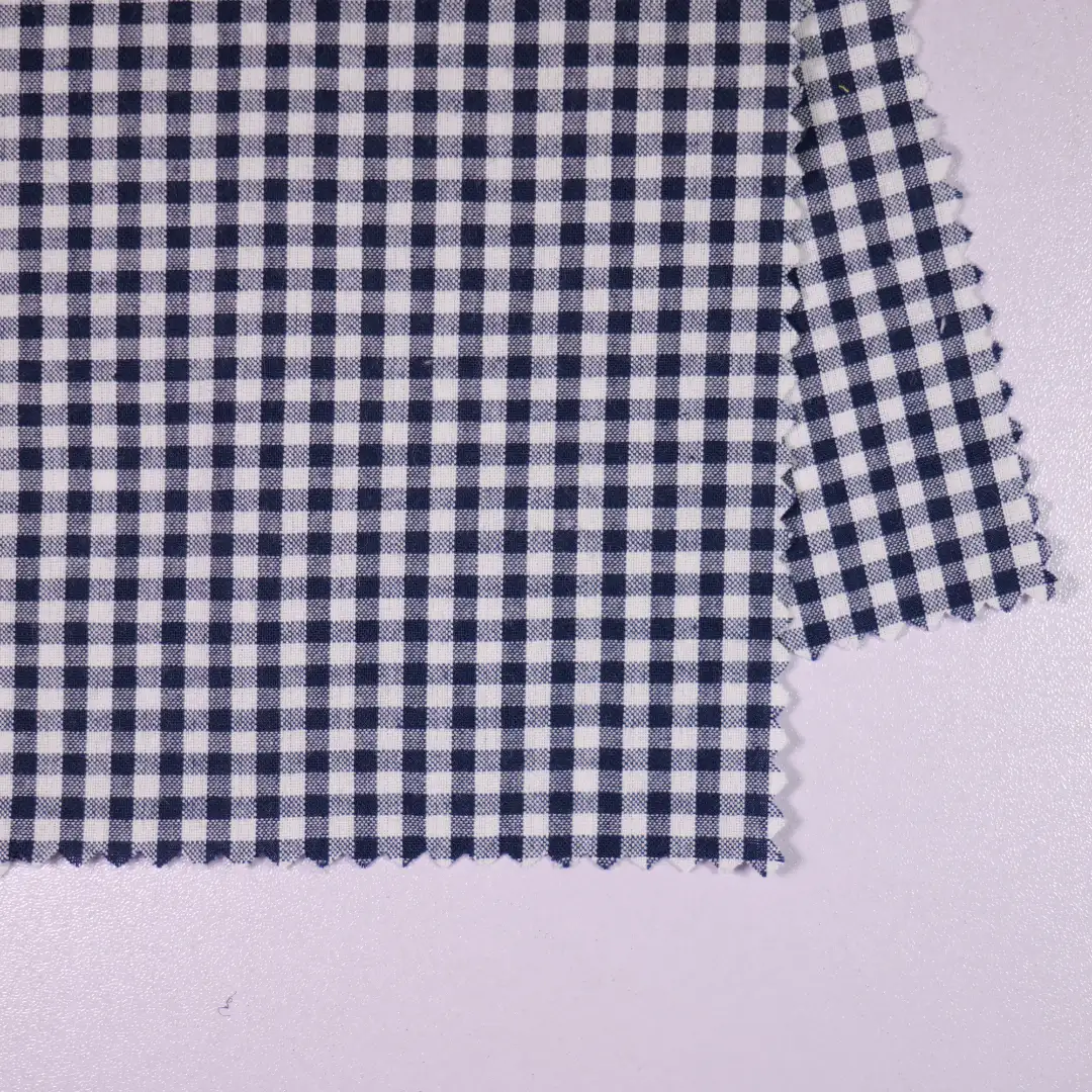 China Fabric for Shirt,Blouse,Over Shirt Yarn Dyed Check Natural Woven Fabric Cotton black&white color buy from China wholesaler bulk order at wholesale price free worldwide shipping Alibaba