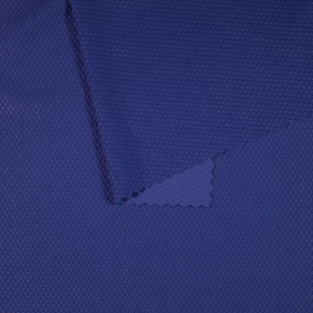 China Fabric for T-Shirt,Polo Shirt Jacquard Knit Fabric Spandex Nylon blue color buy from China wholesaler bulk order at wholesale price free worldwide shipping Alibaba