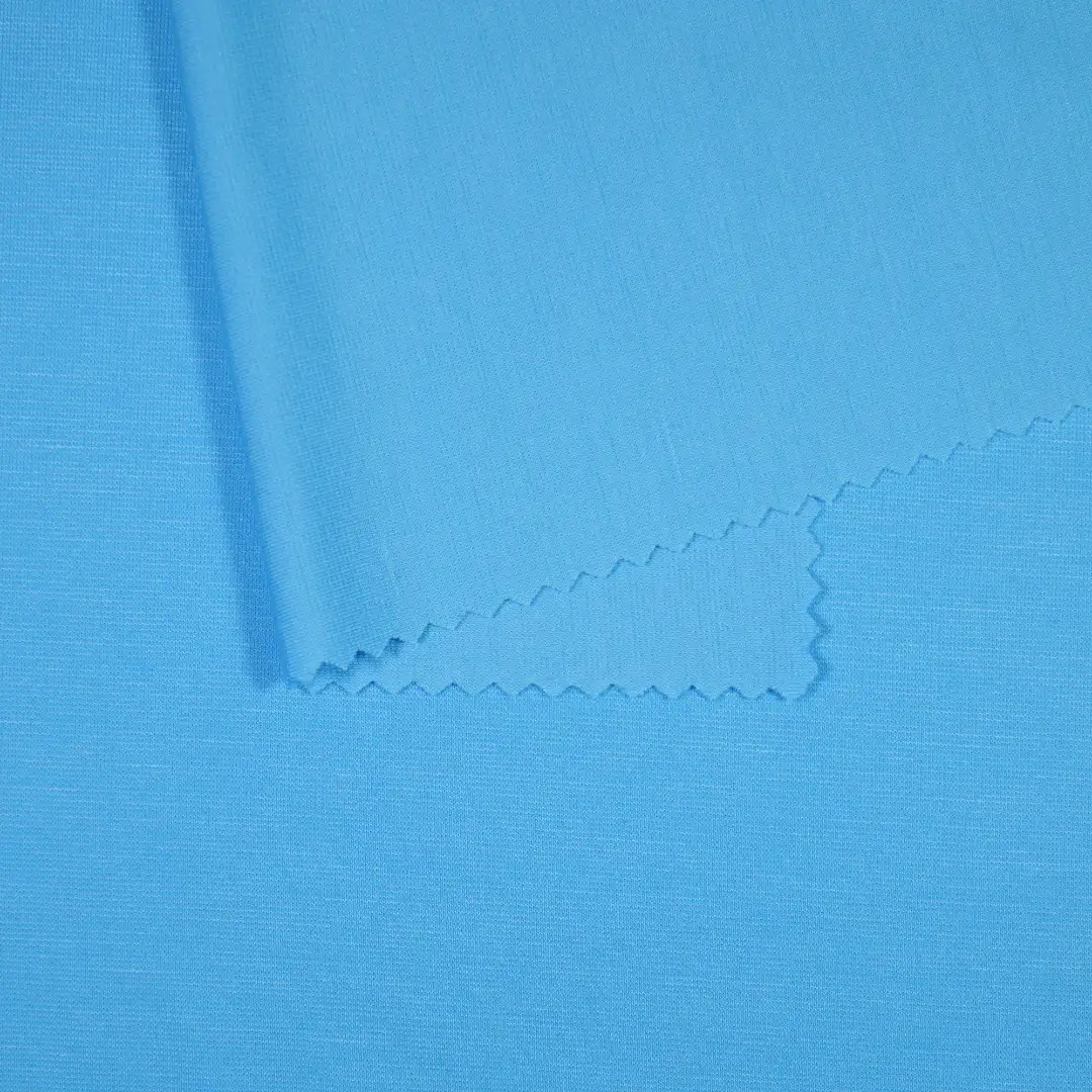 China Fabric for T-Shirt,Polo Shirt Ponte Roma Knit Fabric Rayon Nylon Spandex blue color buy from China wholesaler bulk order at wholesale price free worldwide shipping Alibaba