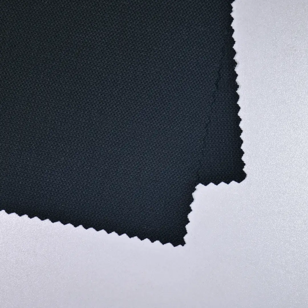 China Fabric for T-Shirt Mesh Knit Fabric Nylon Spandex black color buy from China wholesaler bulk order at wholesale price free worldwide shipping Alibaba