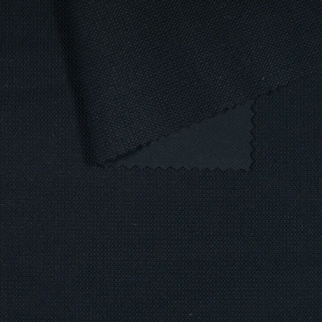 China Fabric for T-Shirt Mesh Knit Fabric Nylon Spandex black color buy from China wholesaler bulk order at wholesale price free worldwide shipping Alibaba