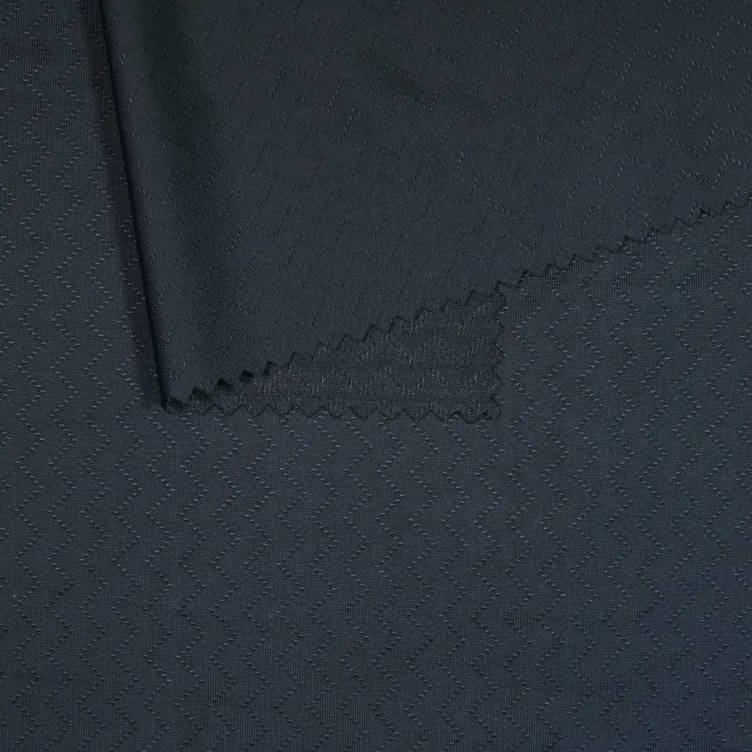 China Fabric for Yoga Clothes,Swimsuits,Swim shorts,Sports Bras Jacquard Knit Fabric Nylon Spandex black color buy from China wholesaler bulk order at wholesale price free worldwide shipping Alibaba