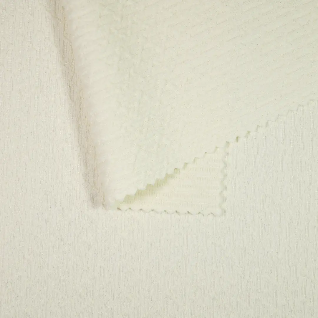 China Fabric for T-Shirt,Polo Shirt Jacquard Knit Fabric Polyester Spandex Beige color buy from China wholesaler bulk order at wholesale price free worldwide shipping Alibaba