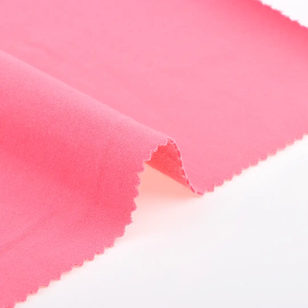 China Fabric for T-Shirt French Terry Knit Fabric Cotton Pink color buy from China wholesaler bulk order at wholesale price free worldwide shipping Alibaba