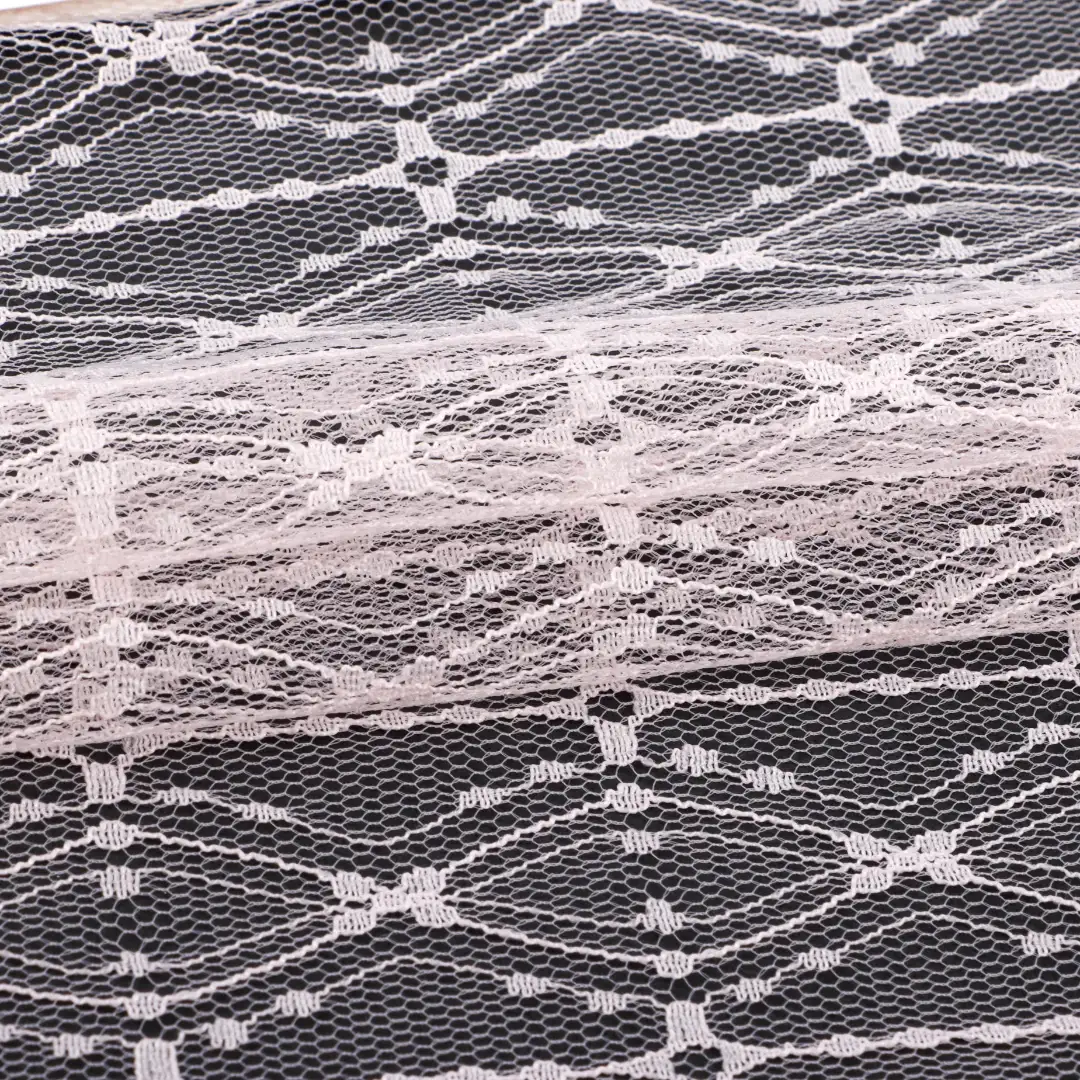 China Fabric for Skirt Lace Knit Fabric Polyester Pink color buy from China wholesaler bulk order at wholesale price free worldwide shipping Alibaba