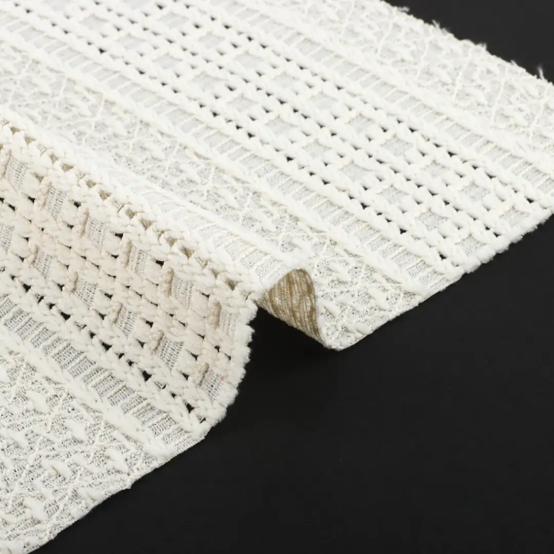 China Fabric for Skirt Jacquard Knit Fabric Polyester Spandex Khaki color buy from China wholesaler bulk order at wholesale price free worldwide shipping Alibaba