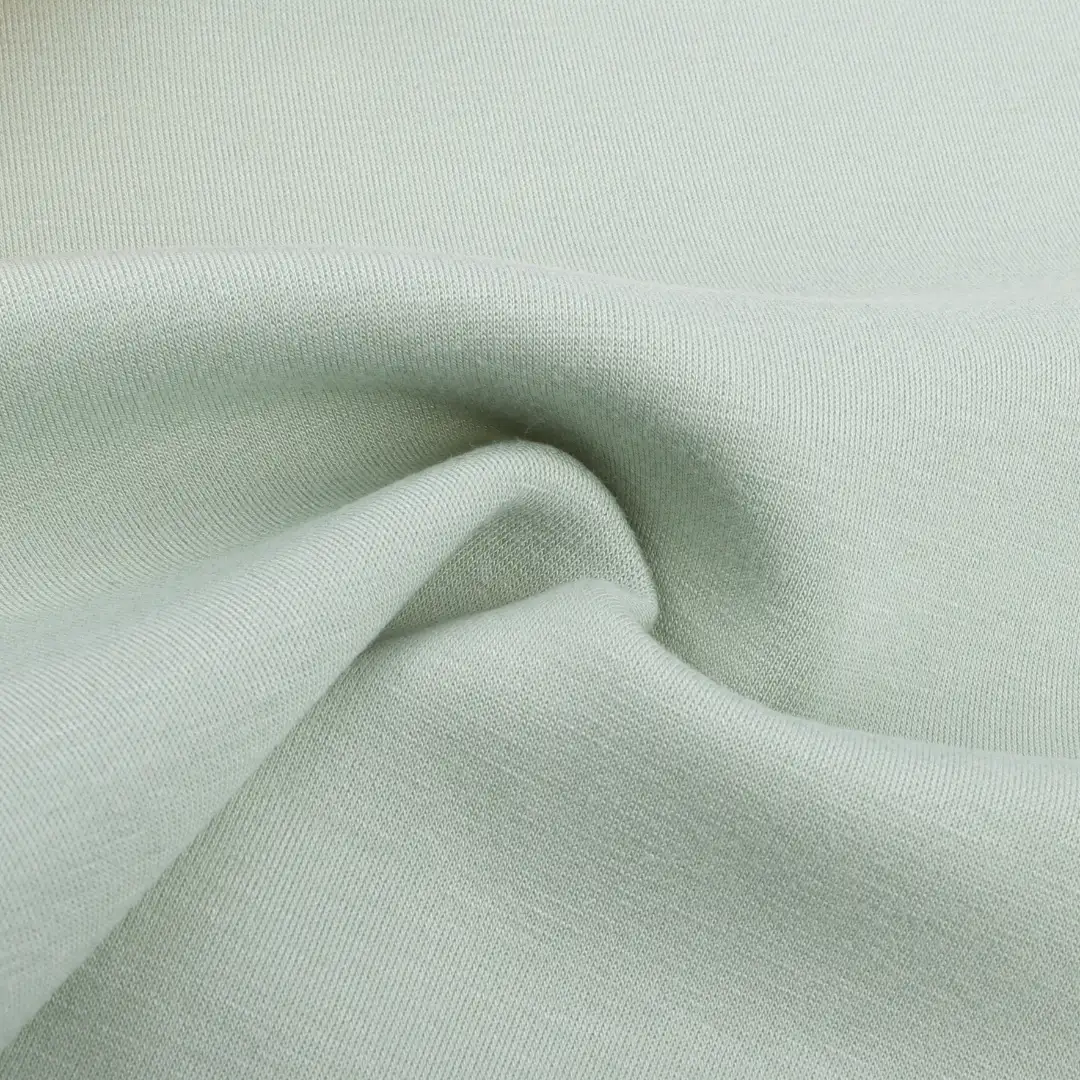 China Fabric for T-Shirt,Shorts Scuba Knit Fabric Polyester Rayon Spandex pea green color buy from China wholesaler bulk order at wholesale price free worldwide shipping Alibaba