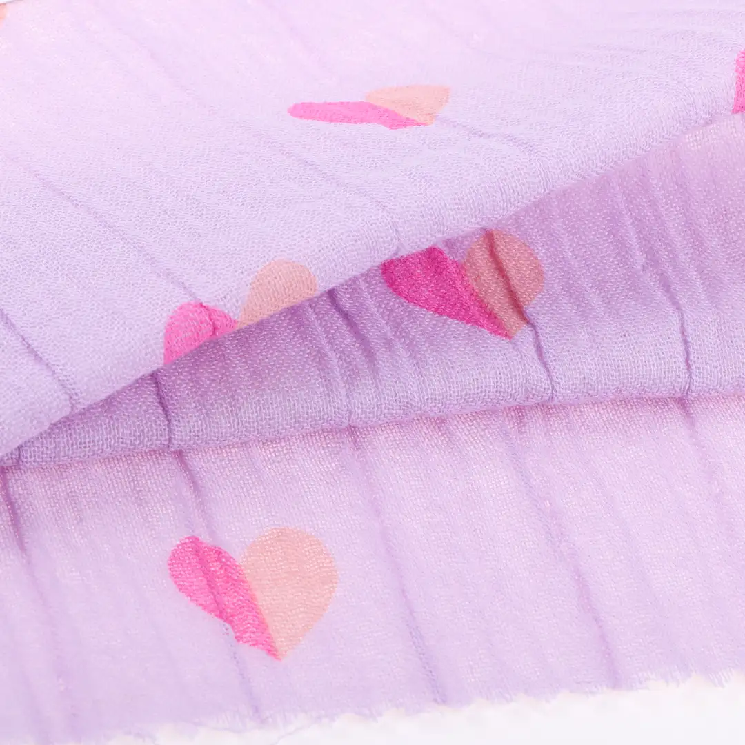 China Fabric for Shirt,Pants,Skirt,Shorts Double Cloth/Layer Crinkle Fabric Woven Blended Fabric Cotton Spandex Purple color buy from China wholesaler bulk order at wholesale price free worldwide shipping Alibaba