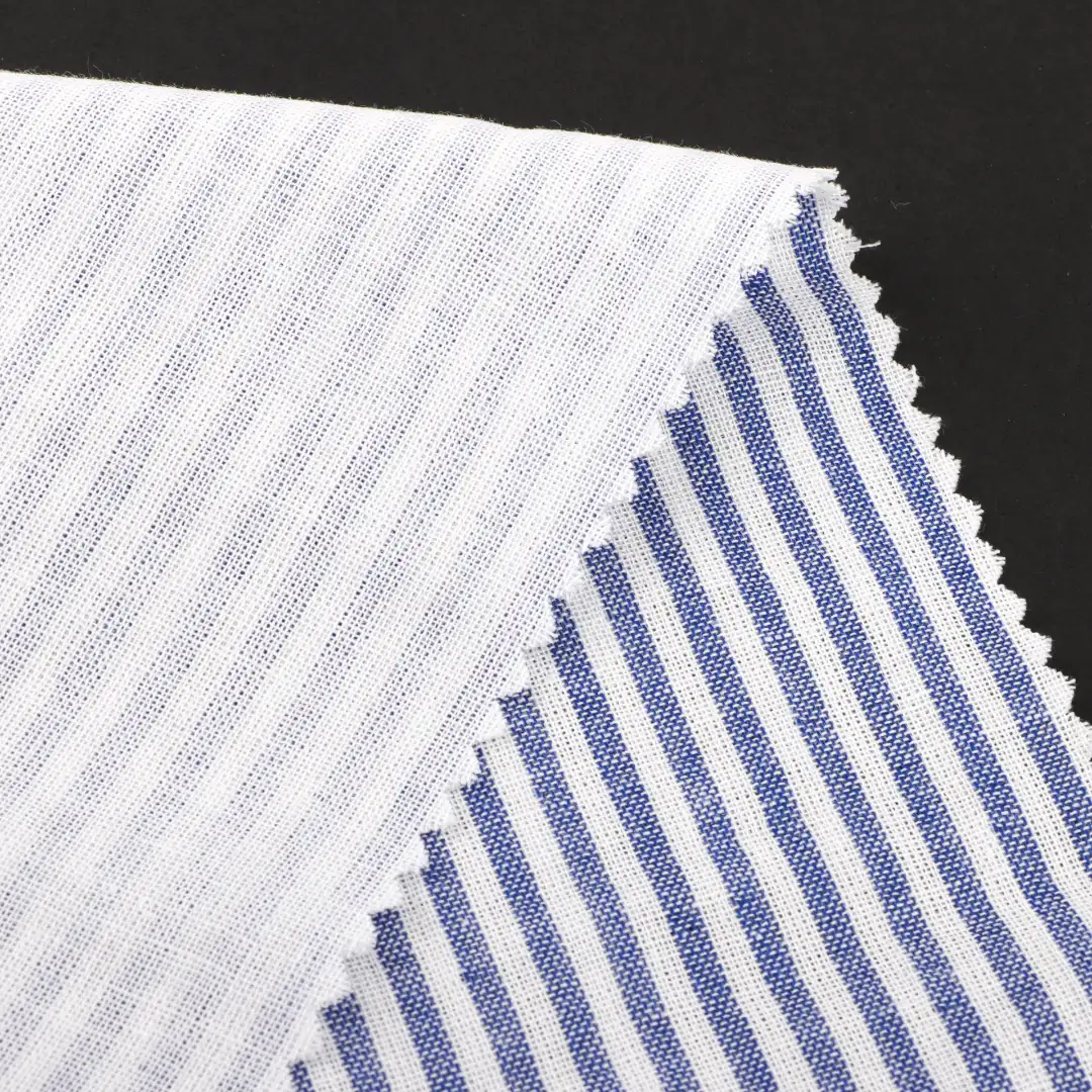 China Fabric for Shirt,Skirt,Shorts Cotton Double Layer Natural Woven Fabric Cotton stripe color buy from China wholesaler bulk order at wholesale price free worldwide shipping Alibaba