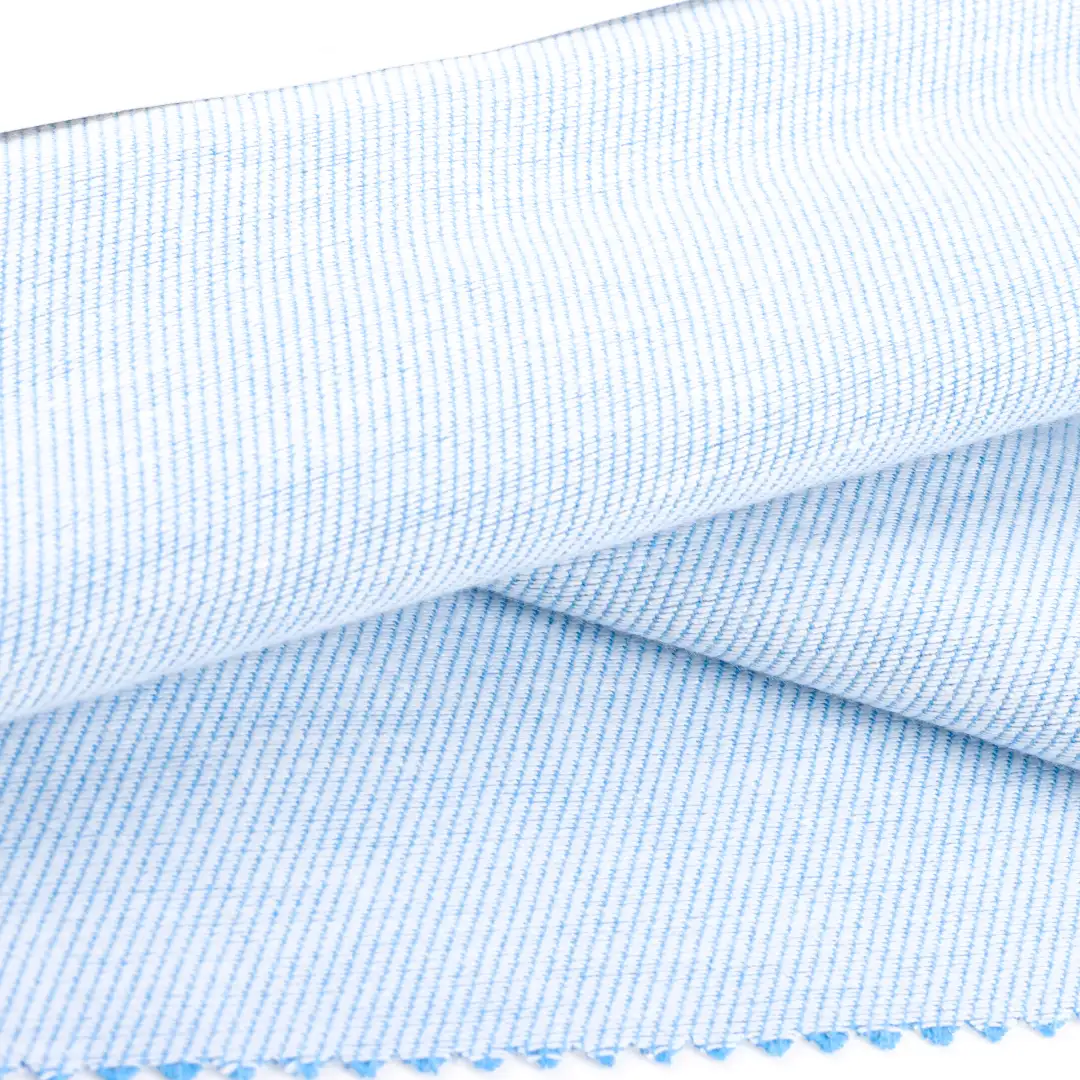 China Fabric for Shirt,Pants,Skirt,Shorts Twill Woven Blended Fabric Cotton Rayon Spandex Blue color buy from China wholesaler bulk order at wholesale price free worldwide shipping Alibaba