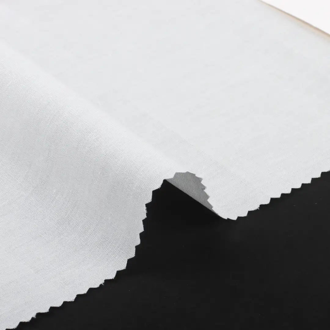 China Fabric for Skirt  Poplin Natural Woven Fabric Cotton White color buy from China wholesaler bulk order at wholesale price free worldwide shipping Alibaba