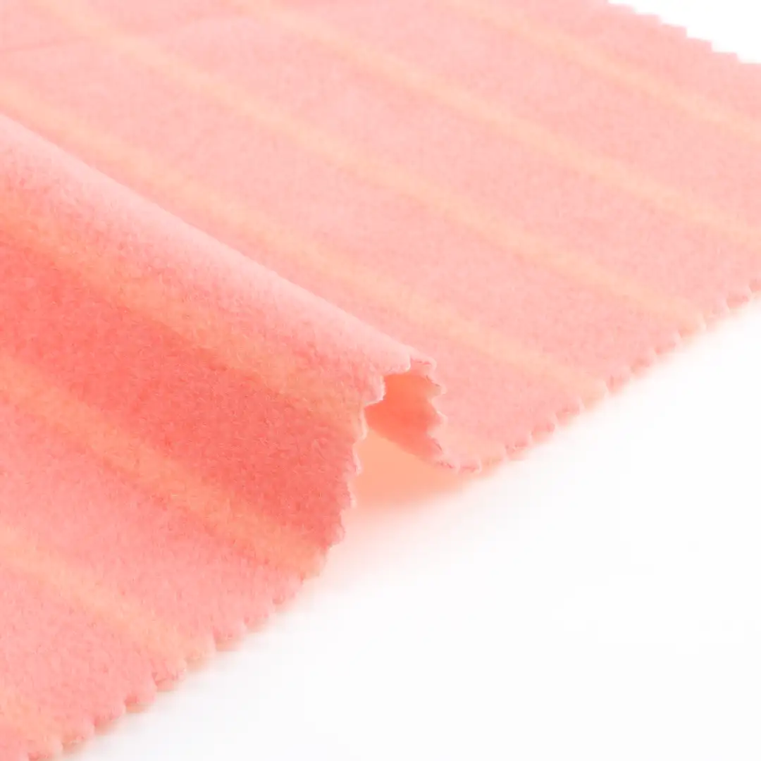 China Fabric for Pajamas,Loungewear Polar Fleece Knit Fabric Polyester orange red color buy from China wholesaler bulk order at wholesale price free worldwide shipping Alibaba