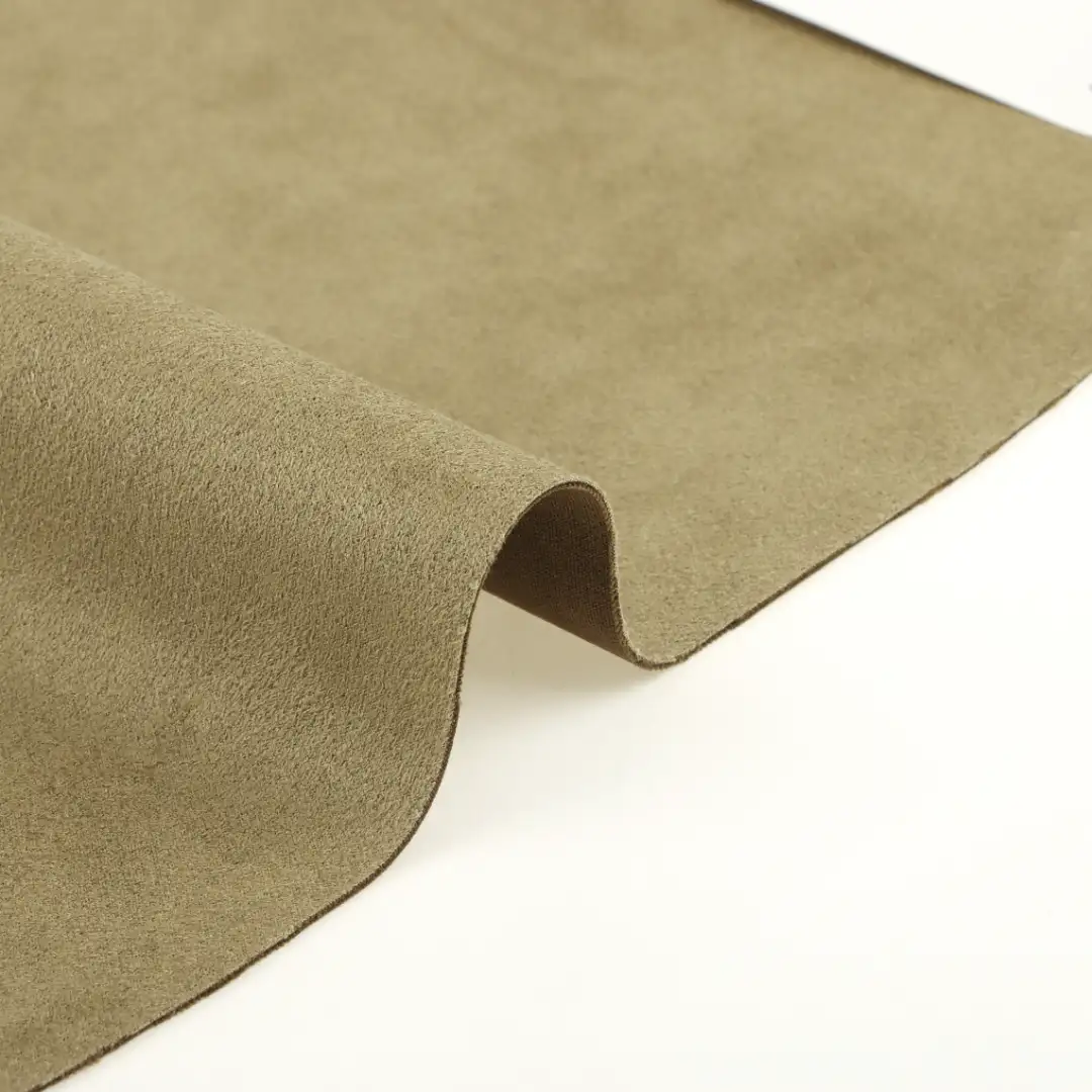 China Fabric for Jackets,Skirt,Hoodie Suede Knit Fabric Polyester green color buy from China wholesaler bulk order at wholesale price free worldwide shipping Alibaba