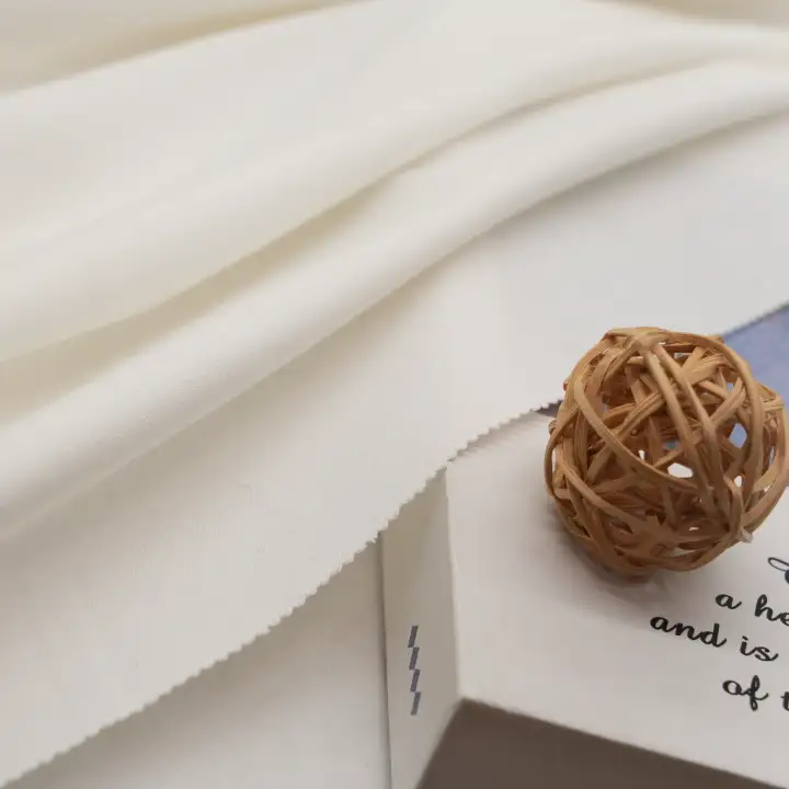 China Fabric for Pants,Suit Trouser,Suit Polyester/Rayon Twill Woven Blended Fabric Polyester Spandex Viscose Ivory color buy from China wholesaler bulk order at wholesale price free worldwide shipping Alibaba