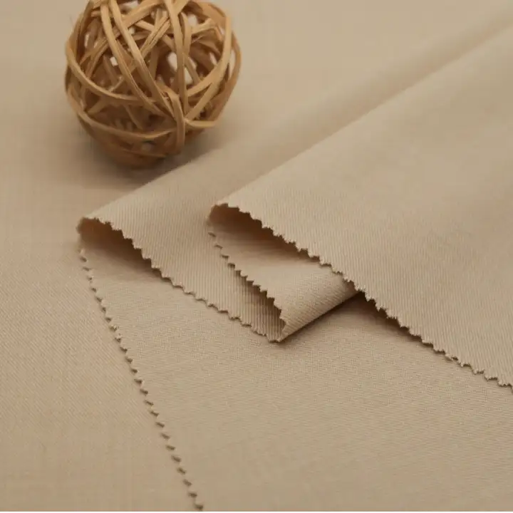 China Fabric for Shirt,Pants,Suit Trouser,Overcoat,Suit Polyester/Rayon Twill Woven Blended Fabric Polyester Spandex Viscose BURLY WOOD color buy from China wholesaler bulk order at wholesale price free worldwide shipping Alibaba