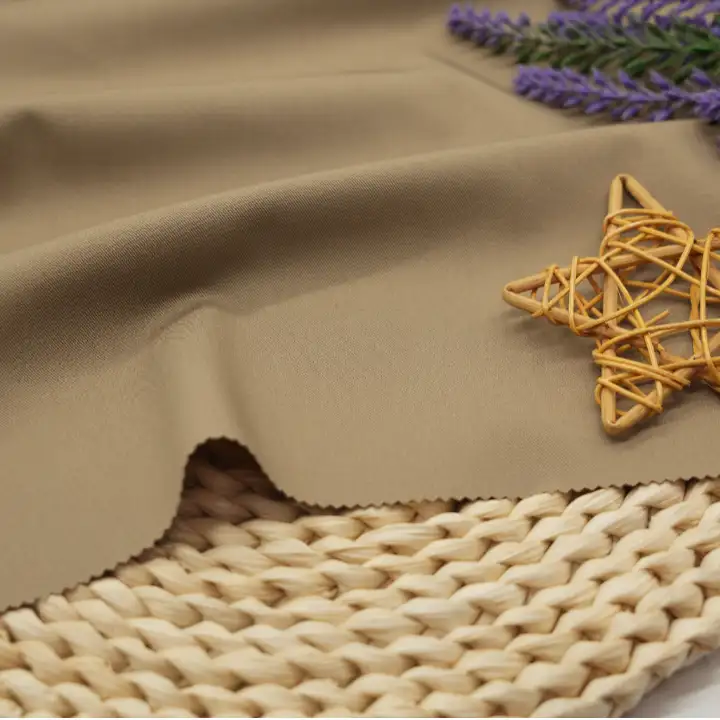 China Fabric for Pants,Suit Polyester/Rayon Twill Woven Blended Fabric Polyester Spandex Viscose BURLY WOOD color buy from China wholesaler bulk order at wholesale price free worldwide shipping Alibaba