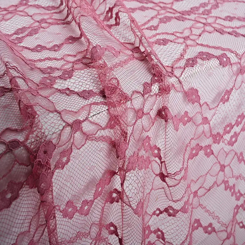 China Fabric for Skirt,Dresses (Pullover)  Lace Knit Fabric Cotton Rayon MistyRose color buy from China wholesaler bulk order at wholesale price free worldwide shipping Alibaba
