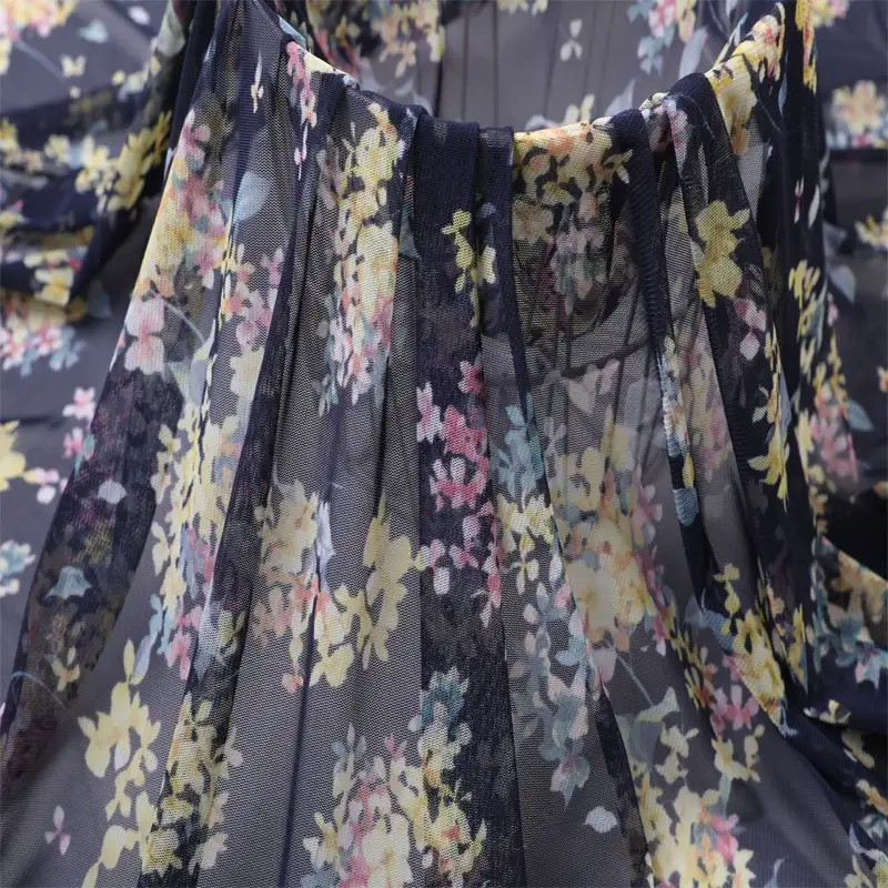 China Fabric for Shirt,Skirt Lace Knit Fabric Spandex Polyester Black color buy from China wholesaler bulk order at wholesale price free worldwide shipping Alibaba