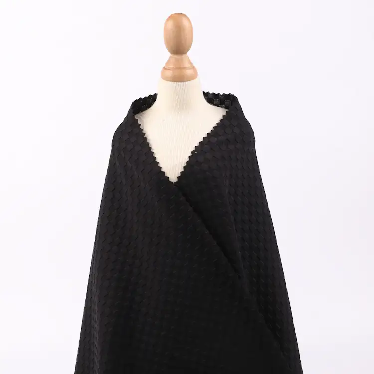 China Fabric for Swimsuits,Swim shorts Tricot Brush Knit Fabric Nylon Spandex Black color buy from China wholesaler bulk order at wholesale price free worldwide shipping Alibaba