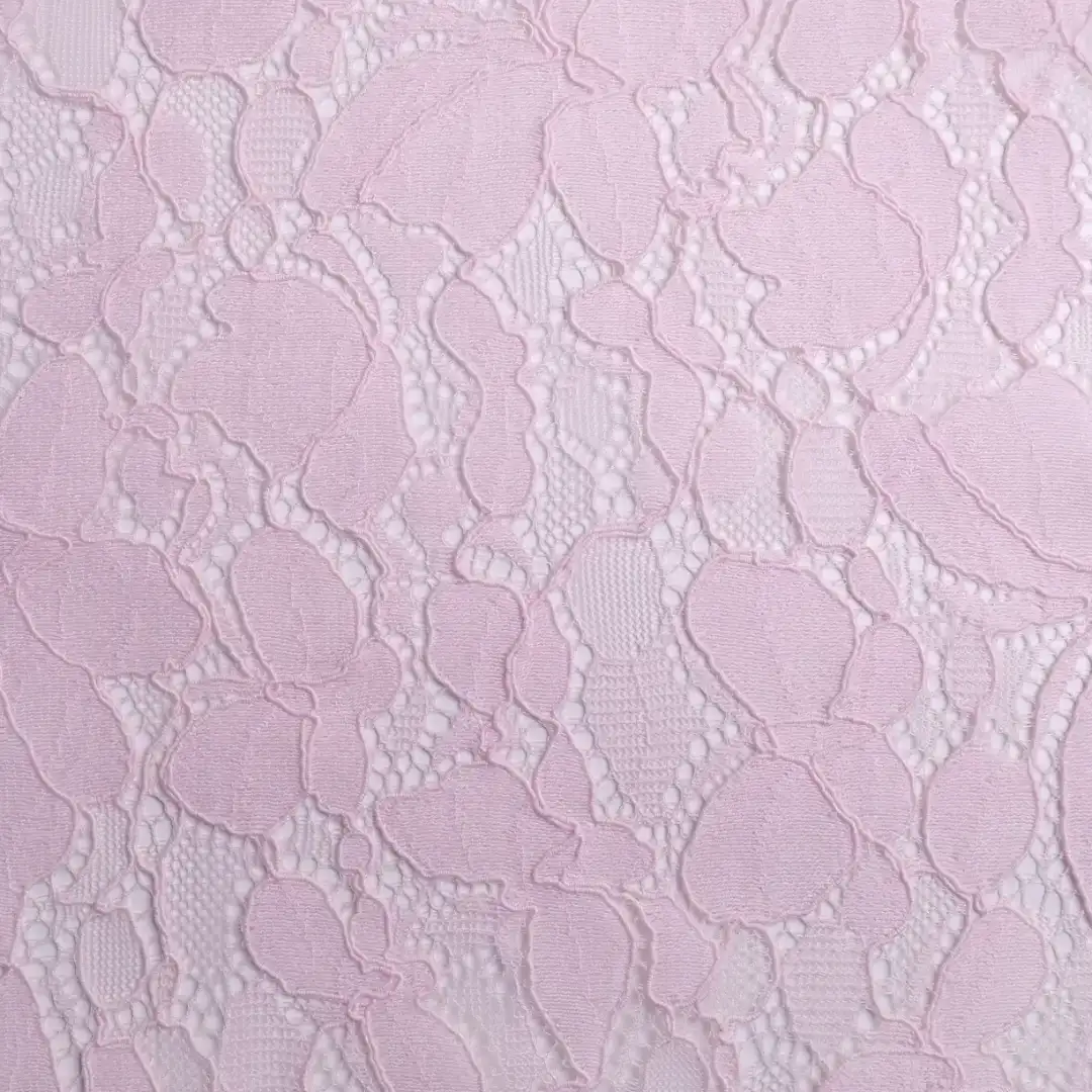 China Fabric for Shirt,Skirt Lace Knit Fabric Rayon Cotton Nylon LightPink color buy from China wholesaler bulk order at wholesale price free worldwide shipping Alibaba