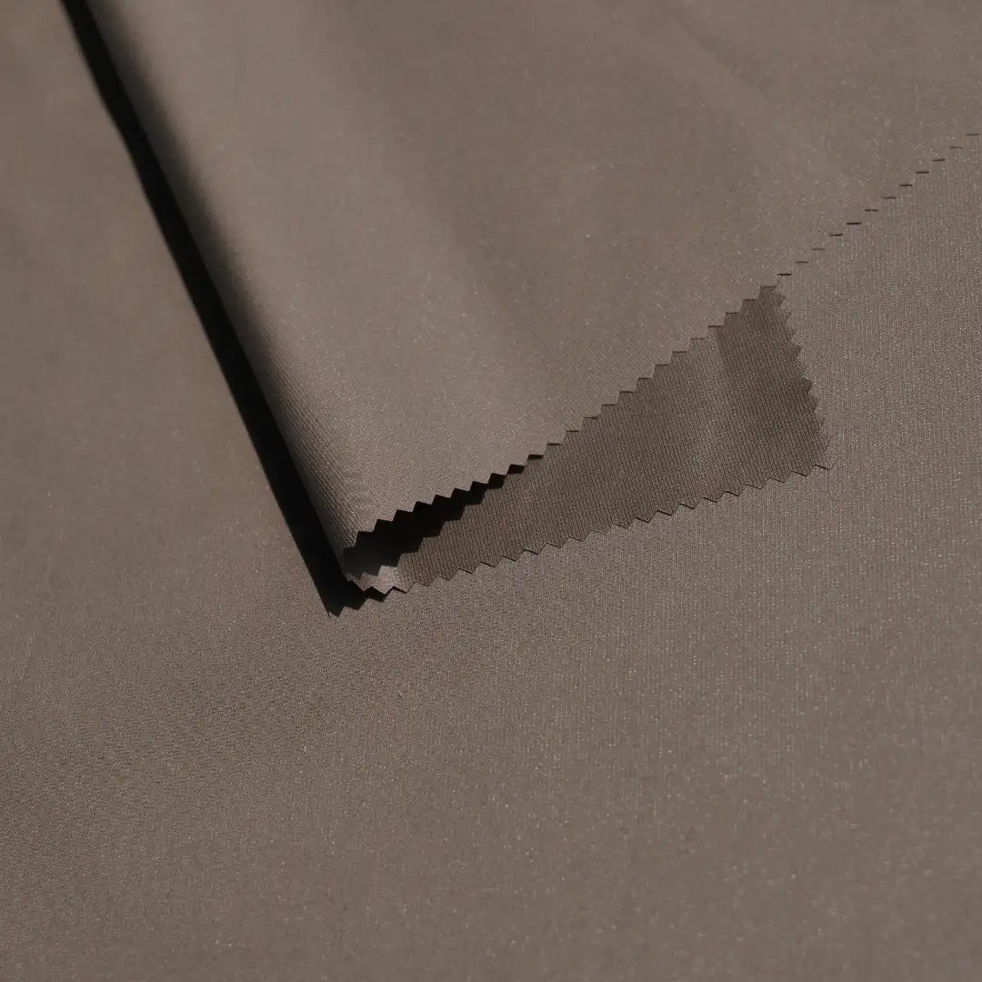 China Fabric for Down Jacket Polyester Pongee Synthetic Woven Fabric Polyester Chocolate color buy from China wholesaler bulk order at wholesale price free worldwide shipping Alibaba