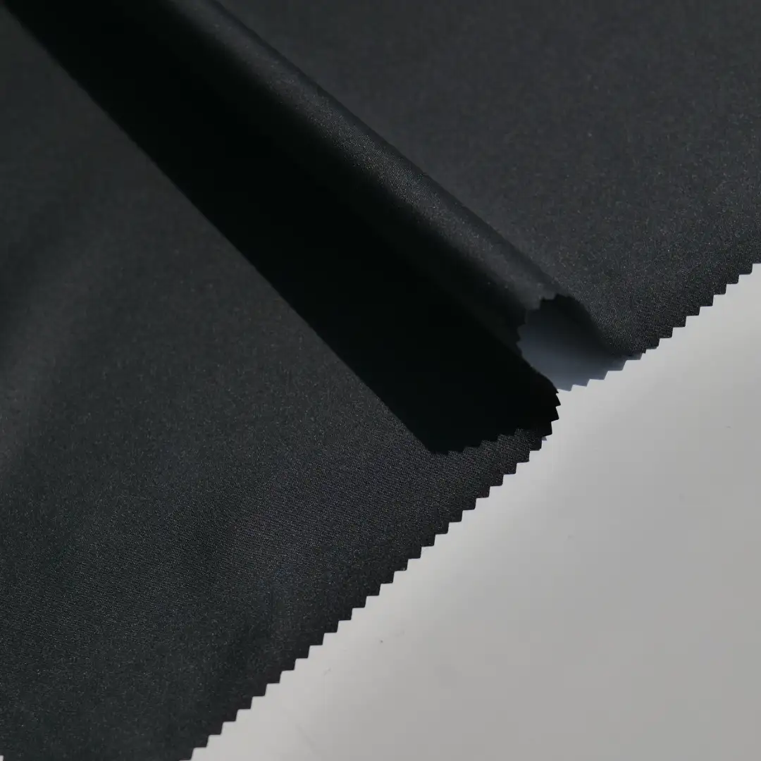 China Fabric for Down Jacket Polyester Pongee Synthetic Woven Fabric Polyester Black color buy from China wholesaler bulk order at wholesale price free worldwide shipping Alibaba