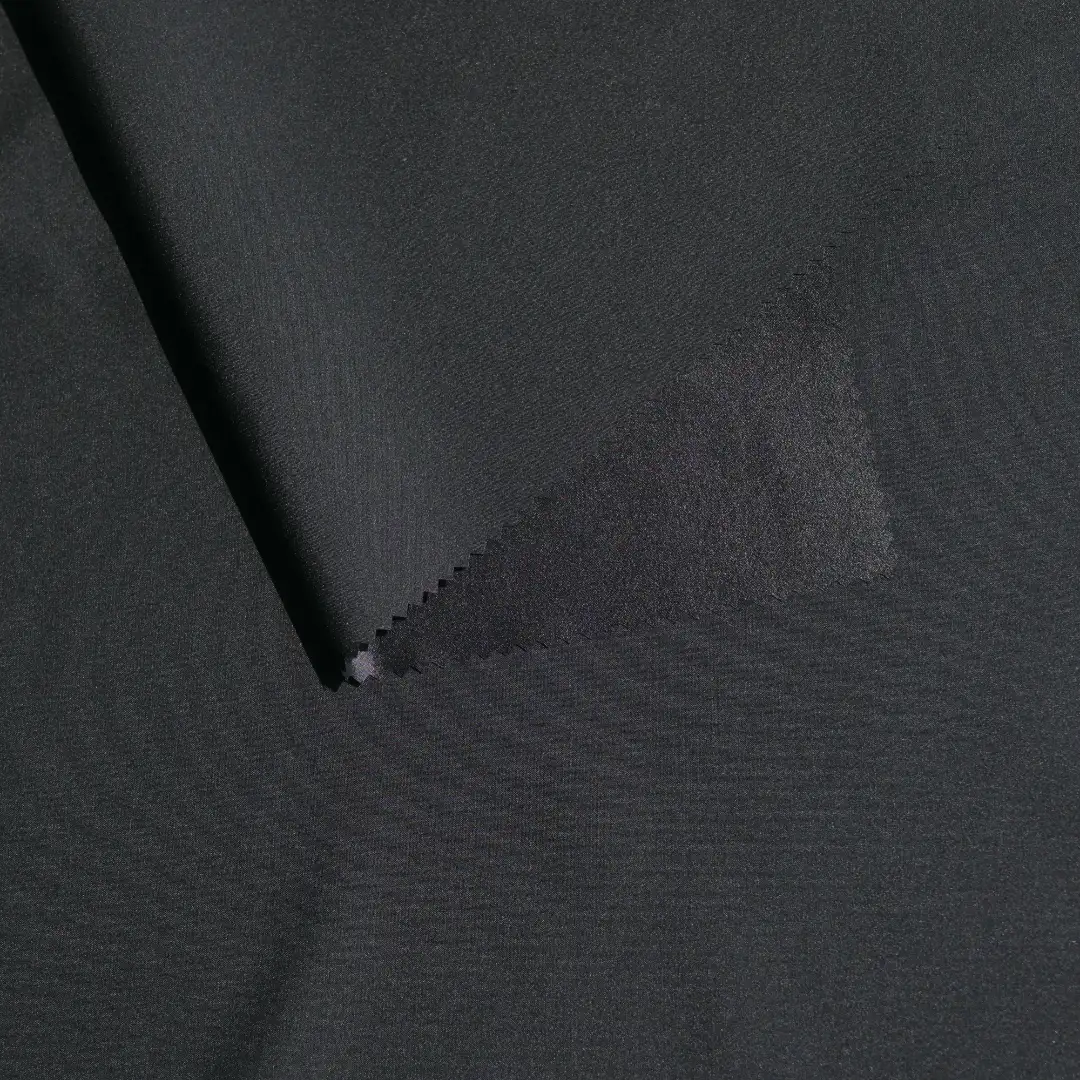 China Fabric for Down Jacket Polyester Pongee Synthetic Woven Fabric Polyester Black color buy from China wholesaler bulk order at wholesale price free worldwide shipping Alibaba