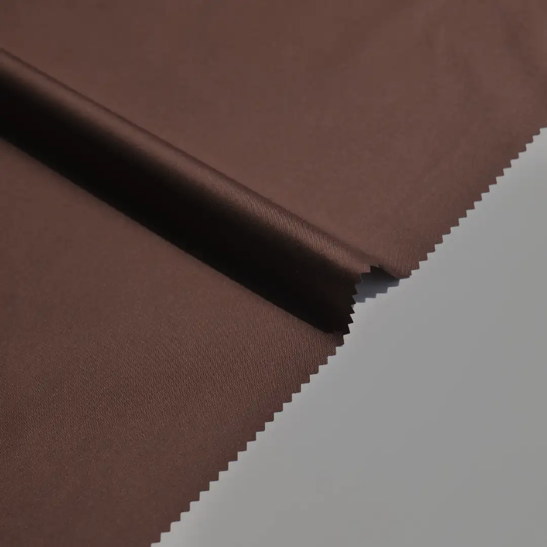 China Fabric for Down Jacket Polyester Pongee Synthetic Woven Fabric Polyester Brown color buy from China wholesaler bulk order at wholesale price free worldwide shipping Alibaba