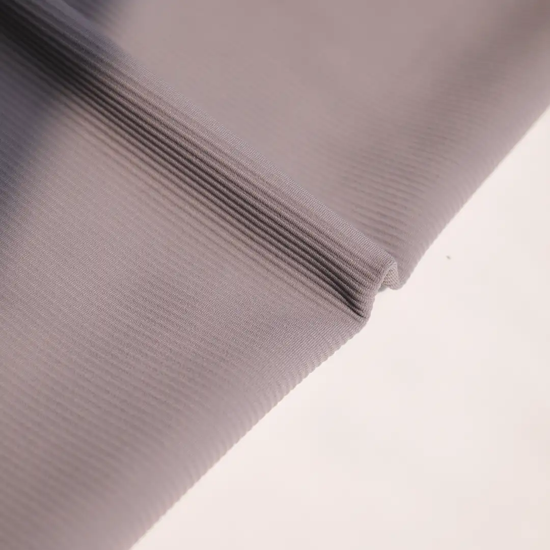 China Fabric for Yoga Clothes,Yoga Pants,Sports Bras Ottoman Knit Fabric Nylon Spandex Gray color buy from China wholesaler bulk order at wholesale price free worldwide shipping Alibaba