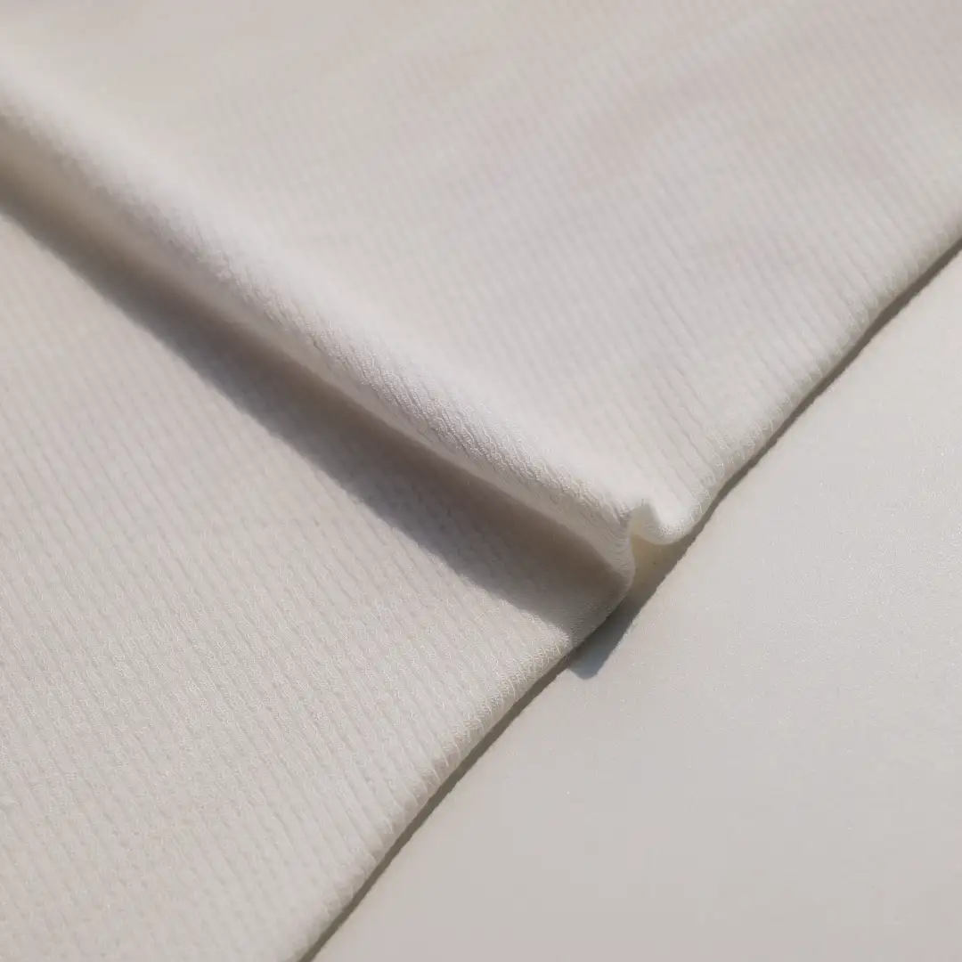 China Fabric for T-Shirt,Crop Top Ponte Roma Knit Fabric Spandex Modal white color buy from China wholesaler bulk order at wholesale price free worldwide shipping Alibaba