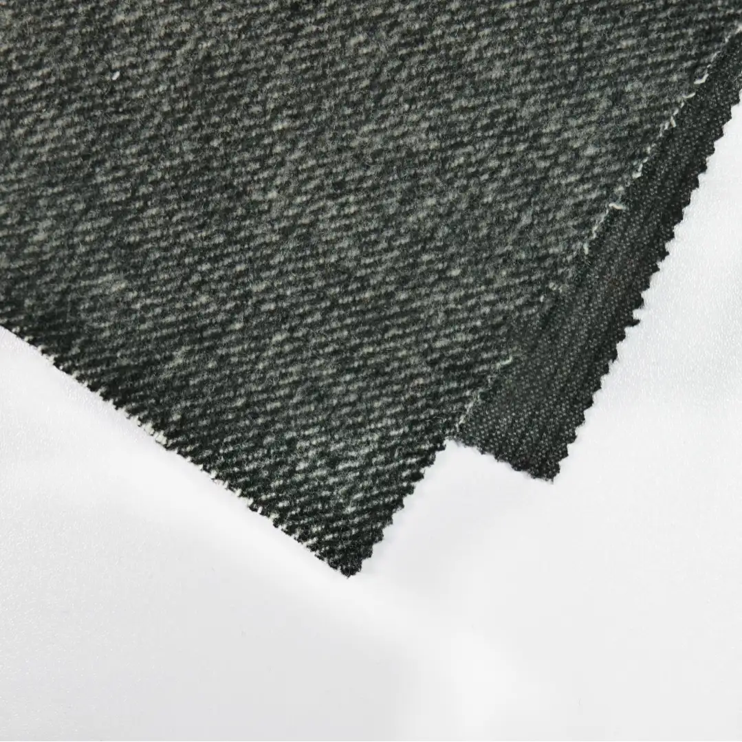 China Fabric for Suit,Uniform Chanel-Style Fabric Woolen Wool Chemical Fiber Black color buy from China wholesaler bulk order at wholesale price free worldwide shipping Alibaba