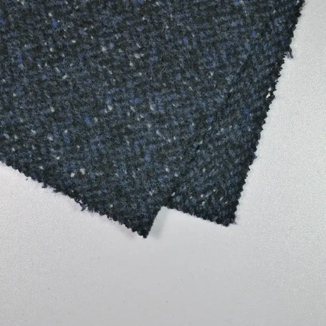 China Fabric for Jackets,Suit Chanel-Style Fabric Woolen Chemical Fiber Wool DarkBlue color buy from China wholesaler bulk order at wholesale price free worldwide shipping Alibaba